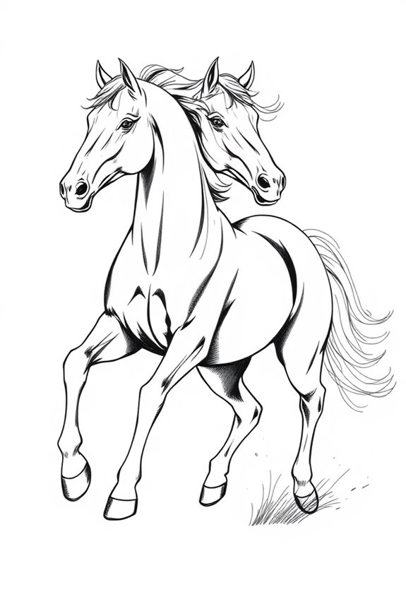 galloping stallion captures motion