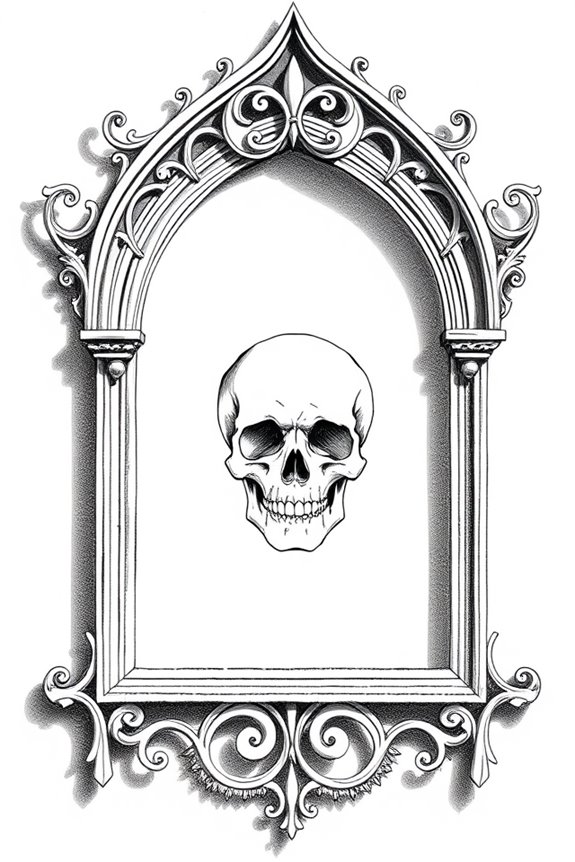 gothic elegance meets mortality