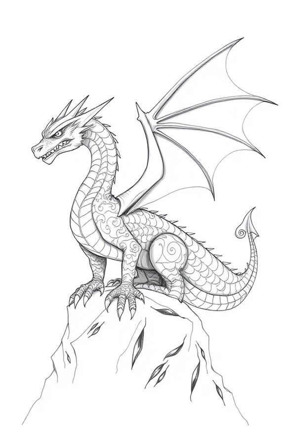 intricate dragon scale patterns