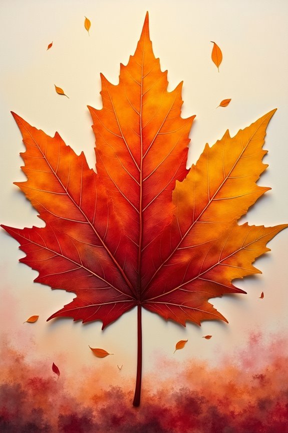 layered leaf artwork creation