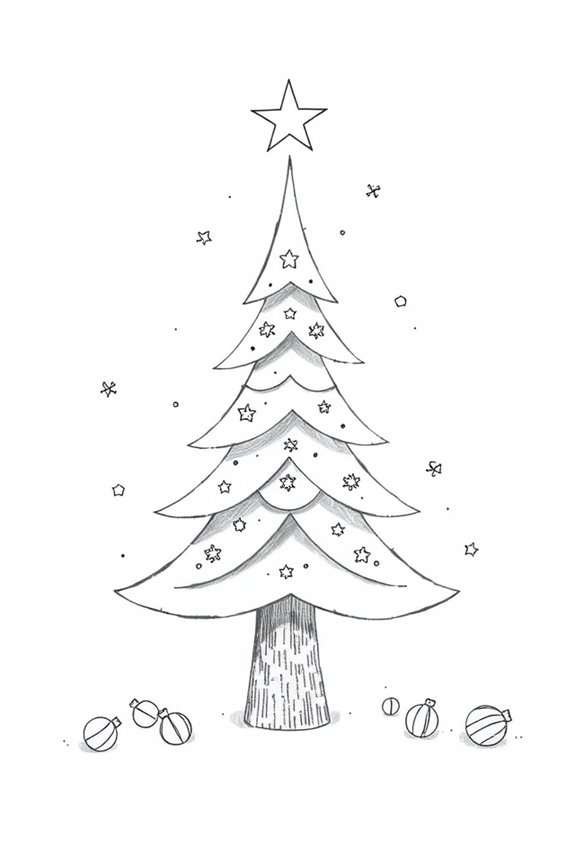 layered paper tree decoration