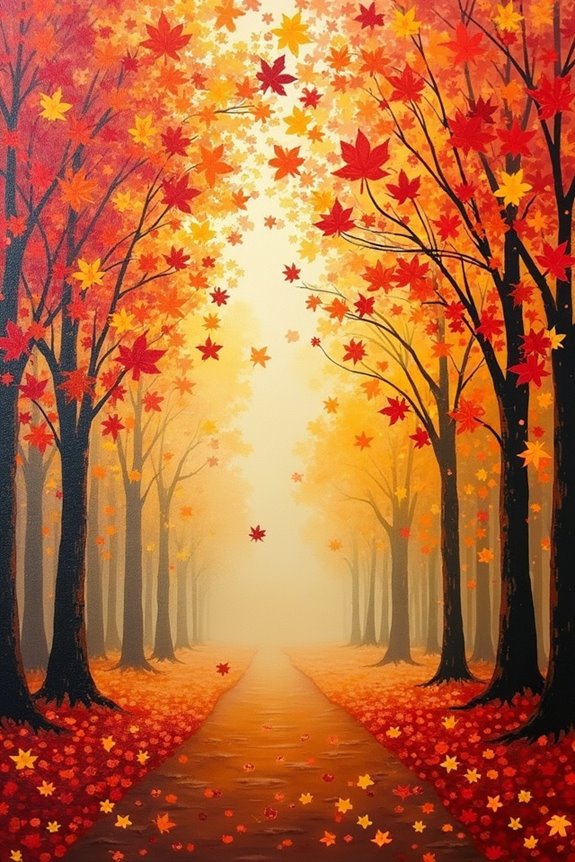 leaf stenciling art techniques