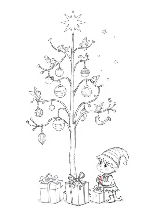 magical creature christmas tree