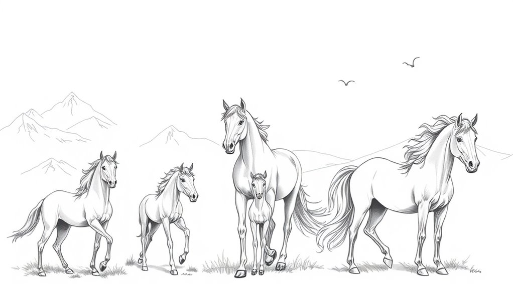 majestic horse drawing inspiration