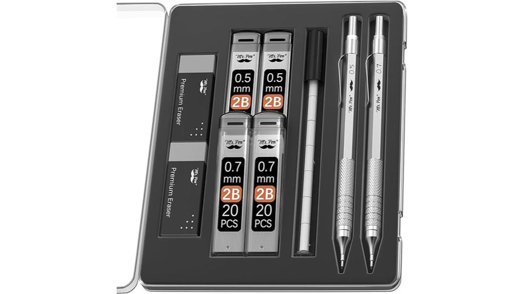 metal mechanical pencil set