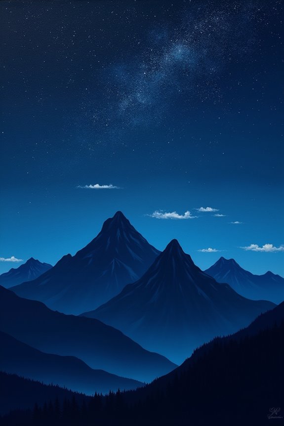 midnight mountain painting experience