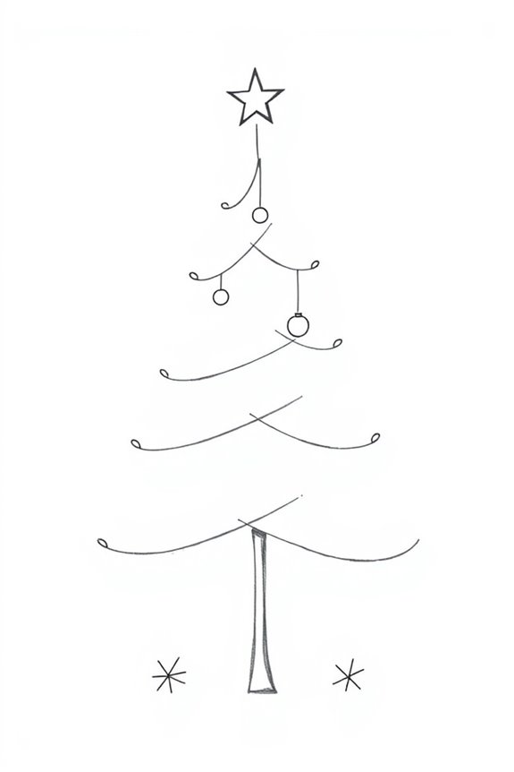minimalist christmas tree design