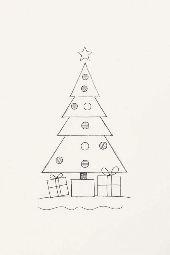 minimalist geometric tree design