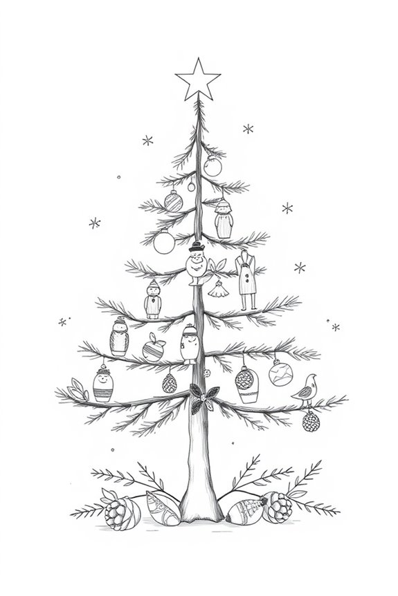 minimalist scandinavian holiday tree