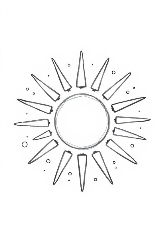 modern geometric sun designs