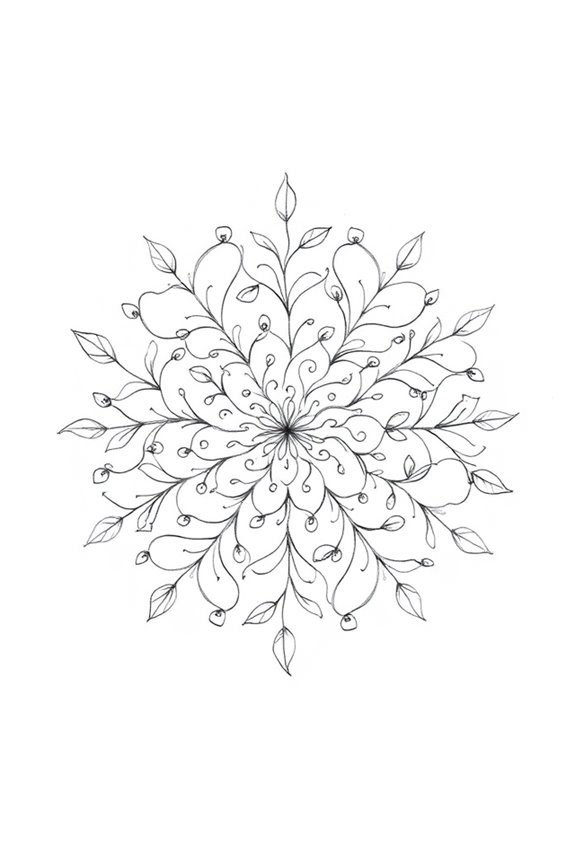 nature inspired mandala creation