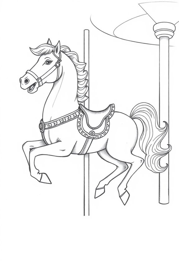 nostalgic whimsical carousel beauty