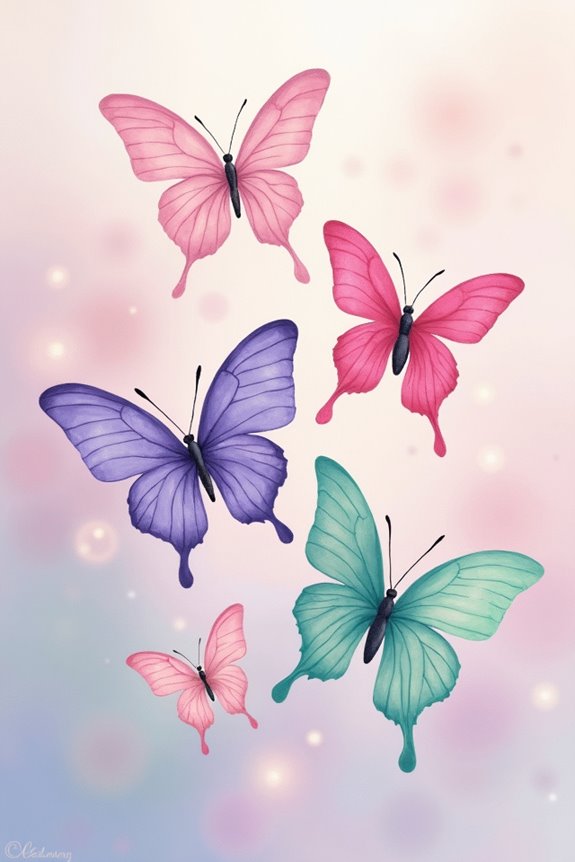 pastel butterfly portrait techniques