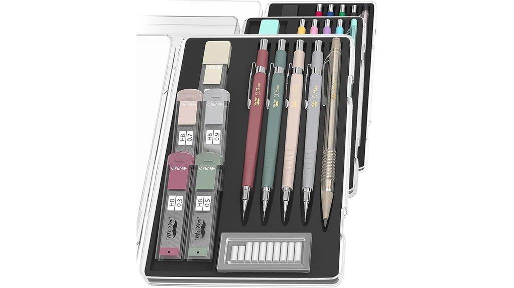 pencil set with refills