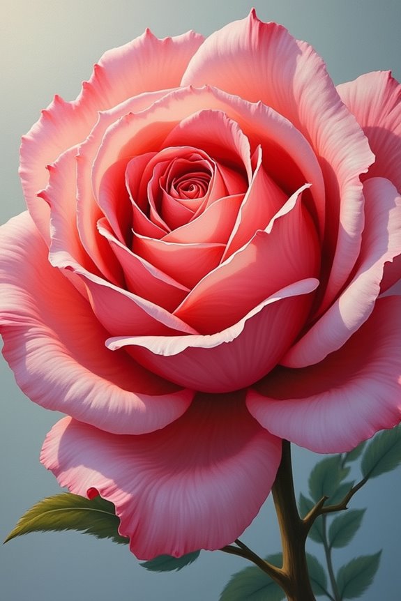 realistic rose painting techniques