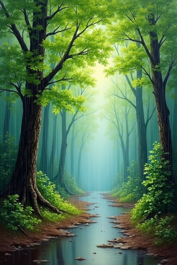 revitalizing forest tranquility captured