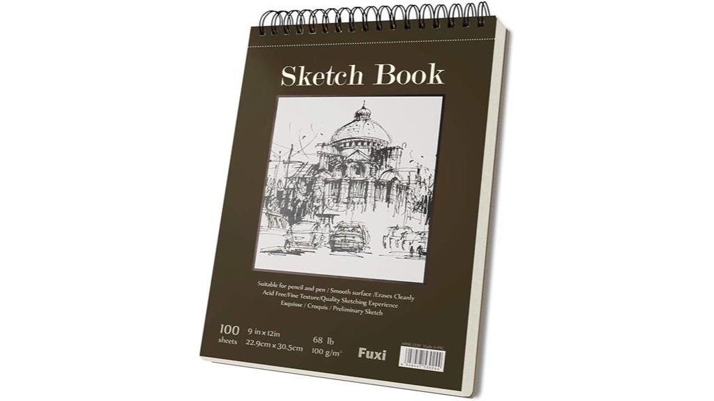 spiral bound sketch book