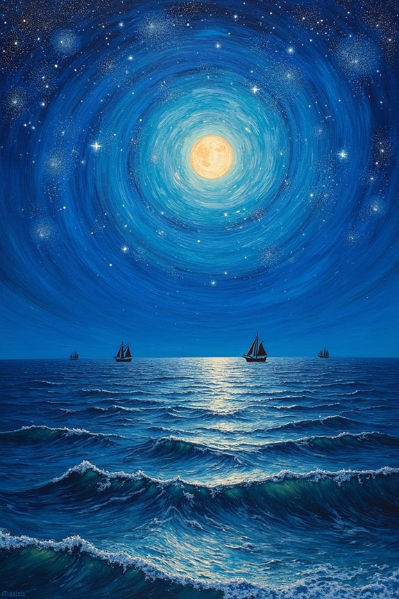 starry ocean night inspiration