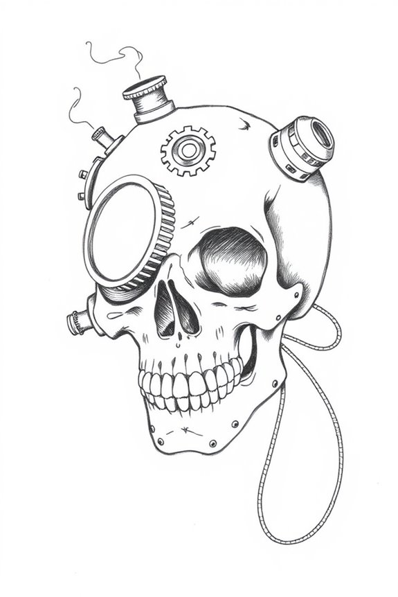 steampunk skull design inspiration