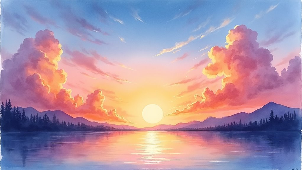 stunning sunset painting ideas