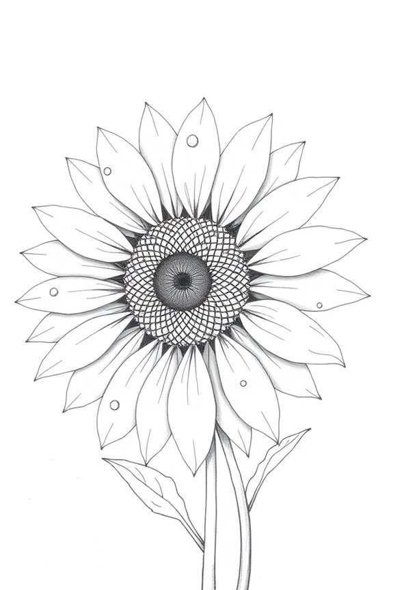 sunflower raindrops vibrant colors