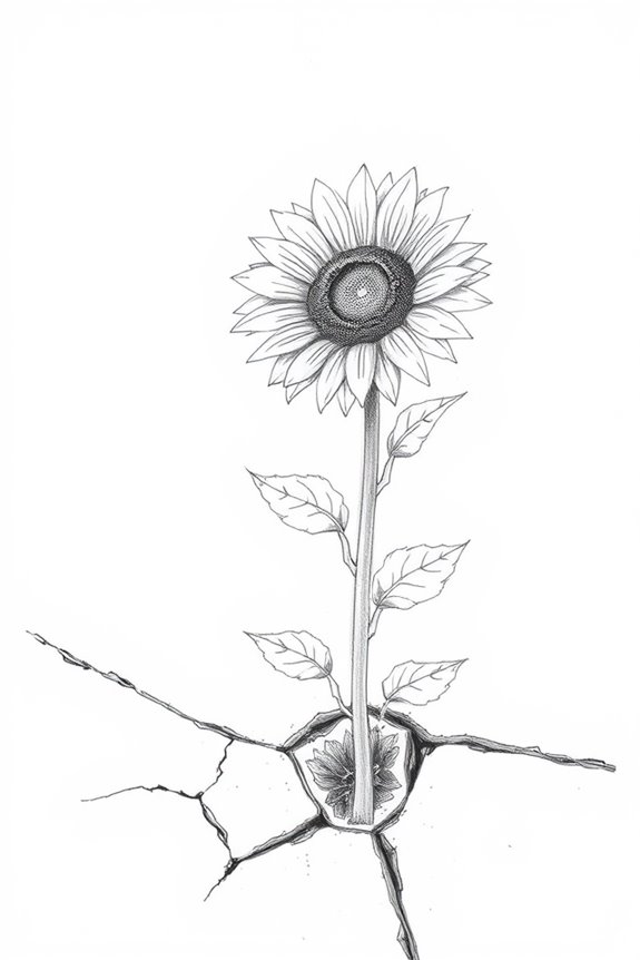 sunflower resilience through adversity