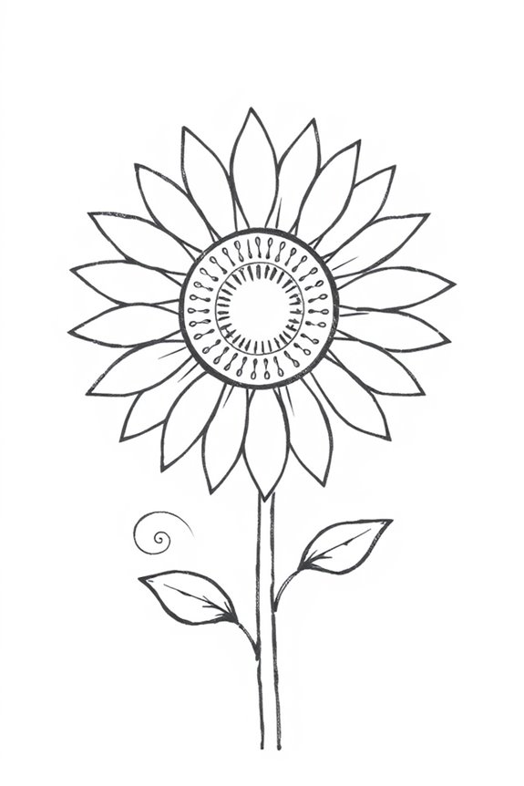 sunflower silhouette artistic challenge