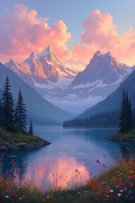 sunrise mountain color symphony