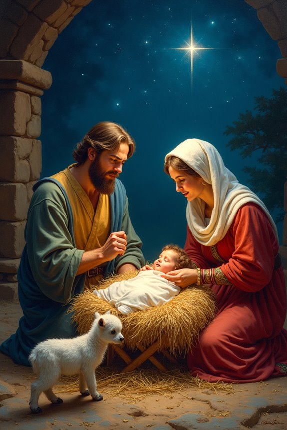 traditional nativity scene creation