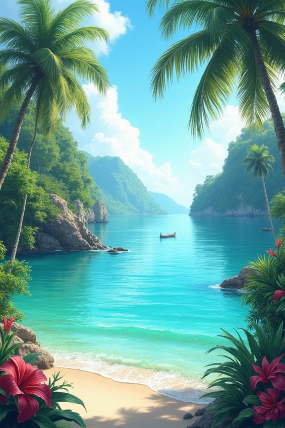 tranquil lagoon s serene beauty