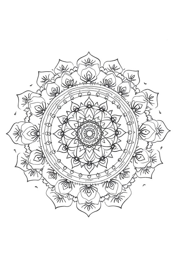 unique mandala design process