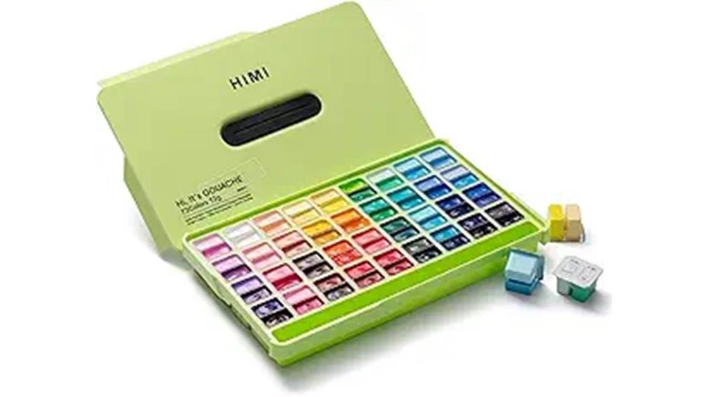 vibrant 72 color paint set