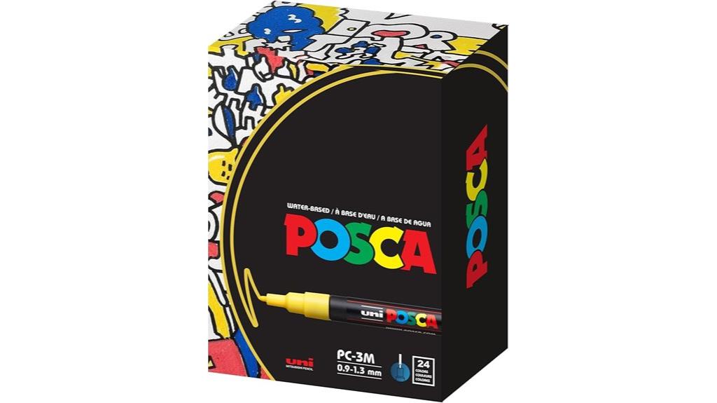 vibrant assorted paint markers