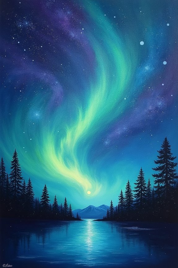 vibrant auroras inspire creativity