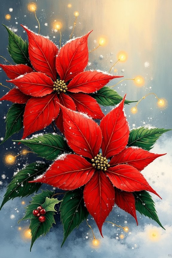 vibrant holiday floral decor