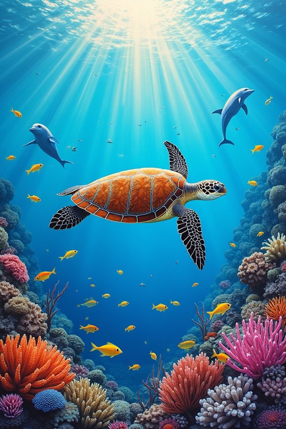 vibrant marine life inspiration