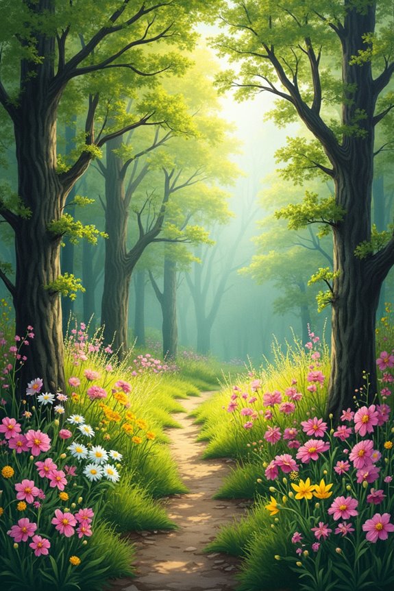 vibrant spring floral explosion