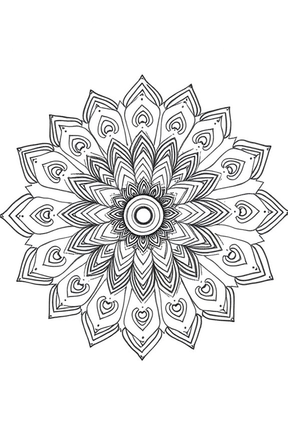 vibrant starburst mandala creation