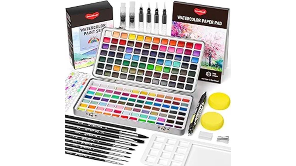 vibrant watercolor paint collection