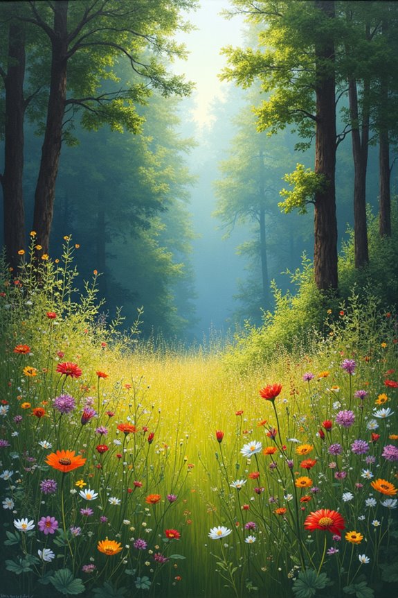 vibrant wildflower meadow exploration