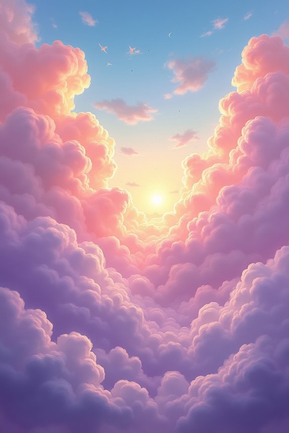 whimsical fantasy cloud creatures