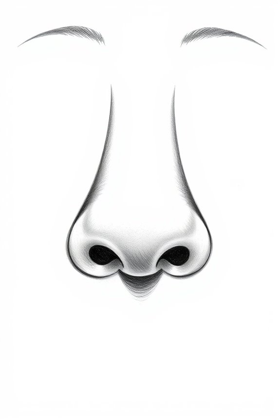 wide nose front view